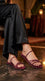 Maroon Formal Slipper For Women FR8558