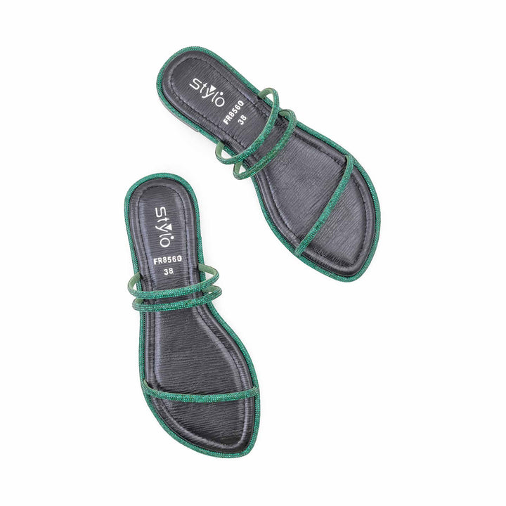Green Formal Slipper For Women FR8560
