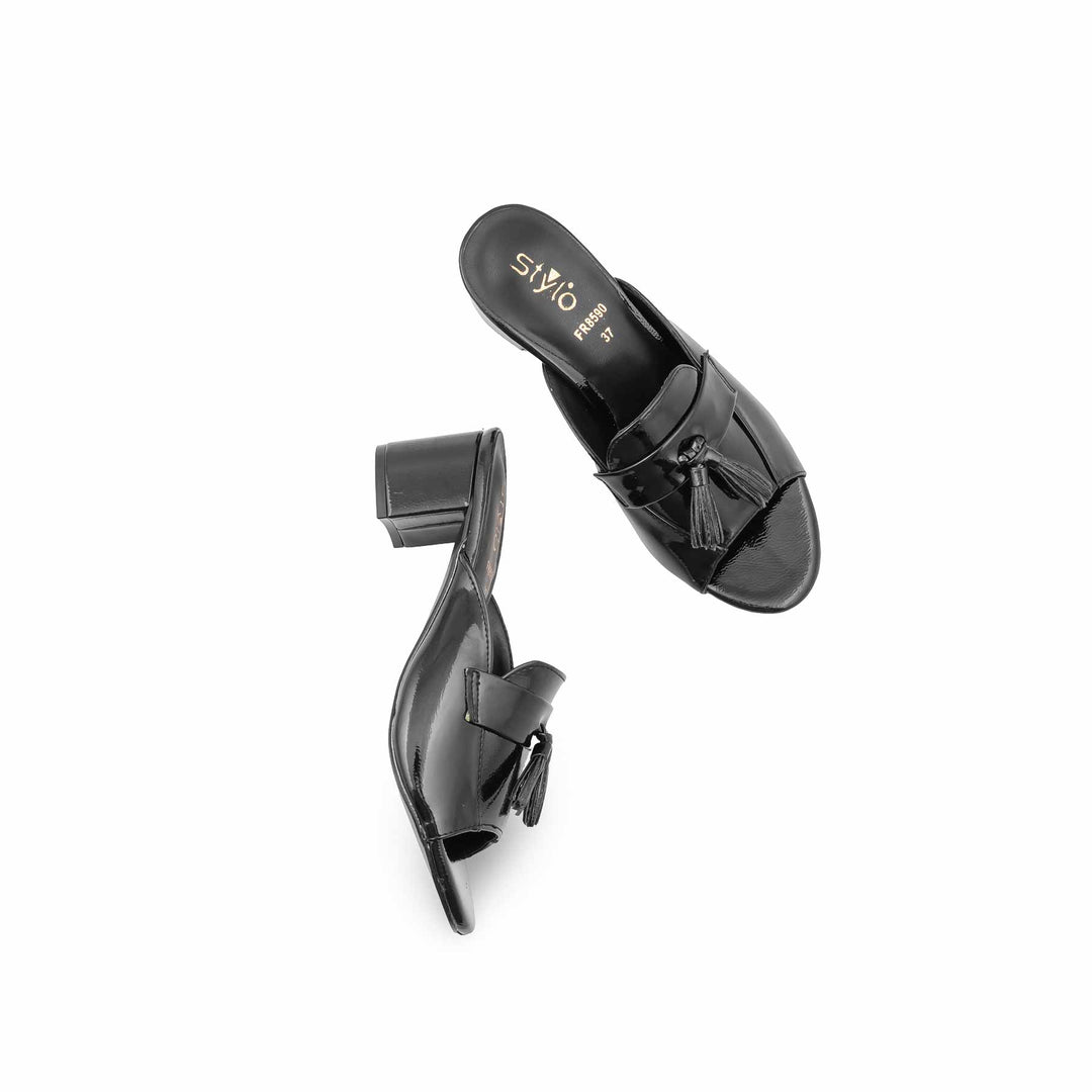 Black Formal Slipper For Women FR8590