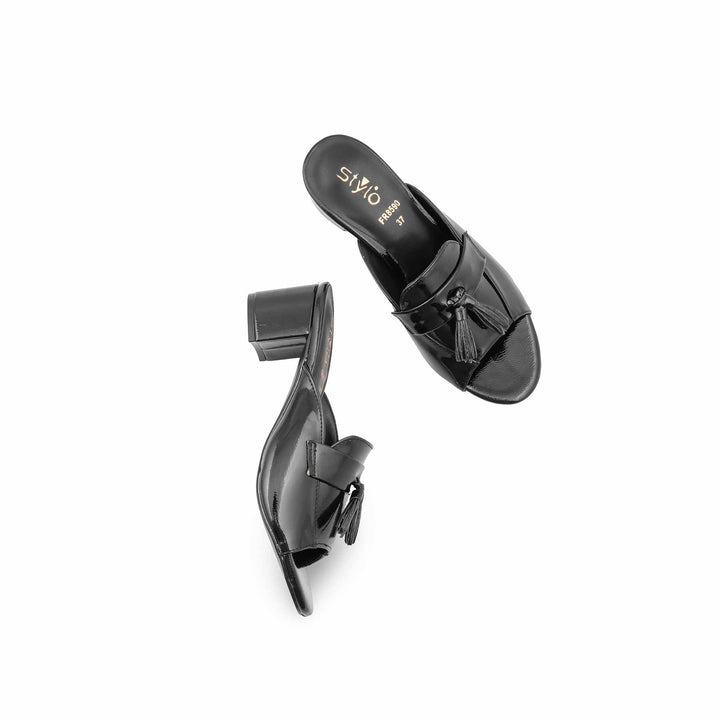 Black Formal Slipper For Women FR8590