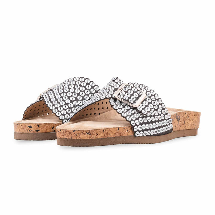 Golden Formal Slipper For Women FR8612