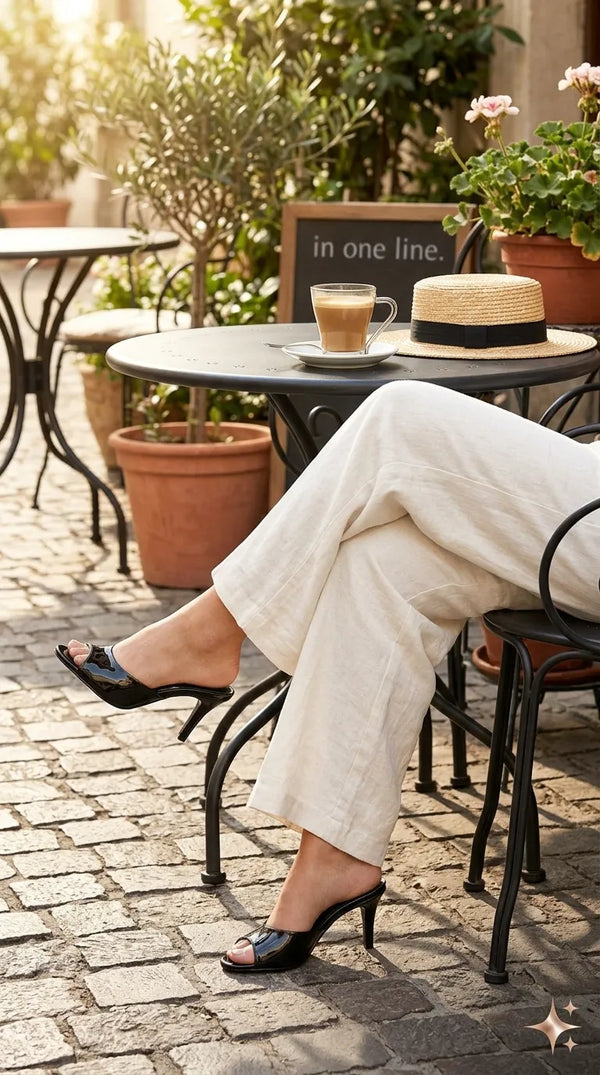 Black Formal Slipper For Women FR8629