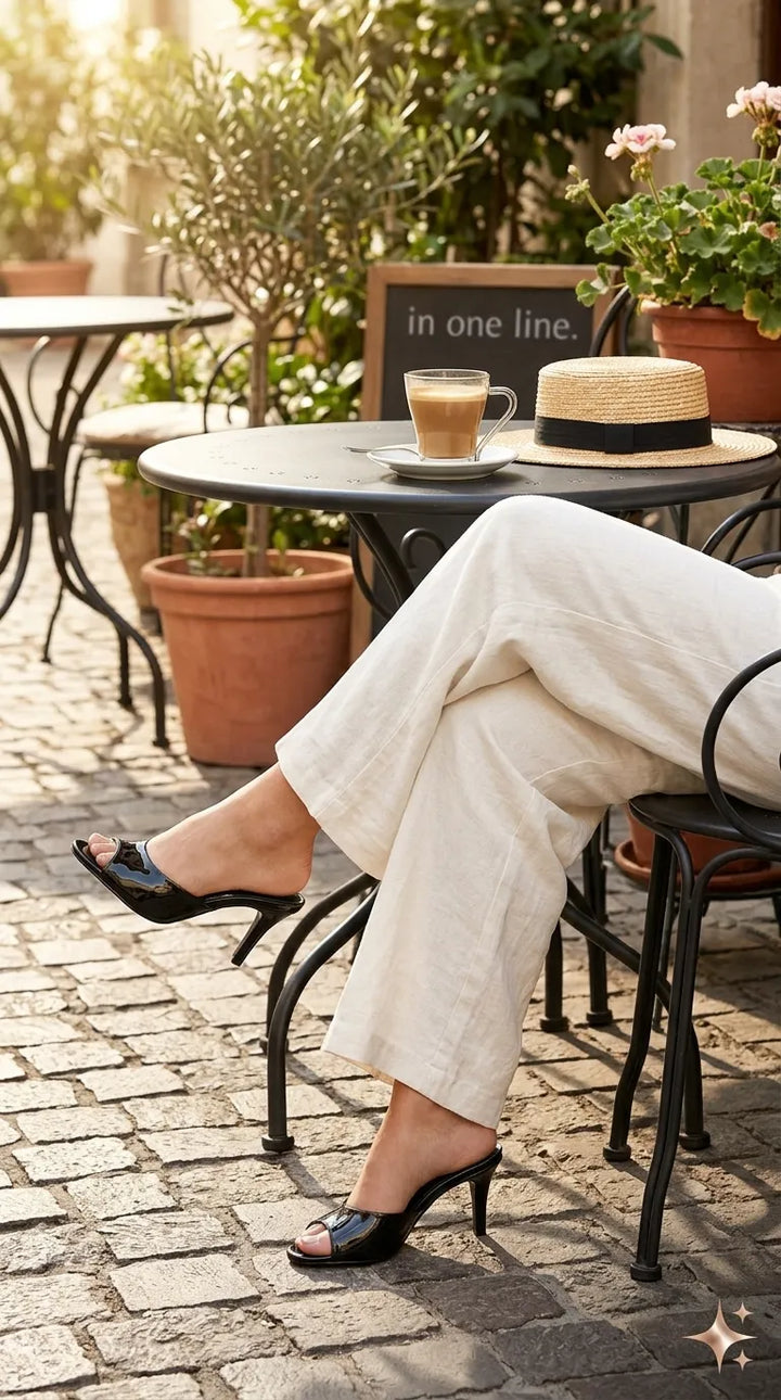 Black Formal Slipper For Women FR8629