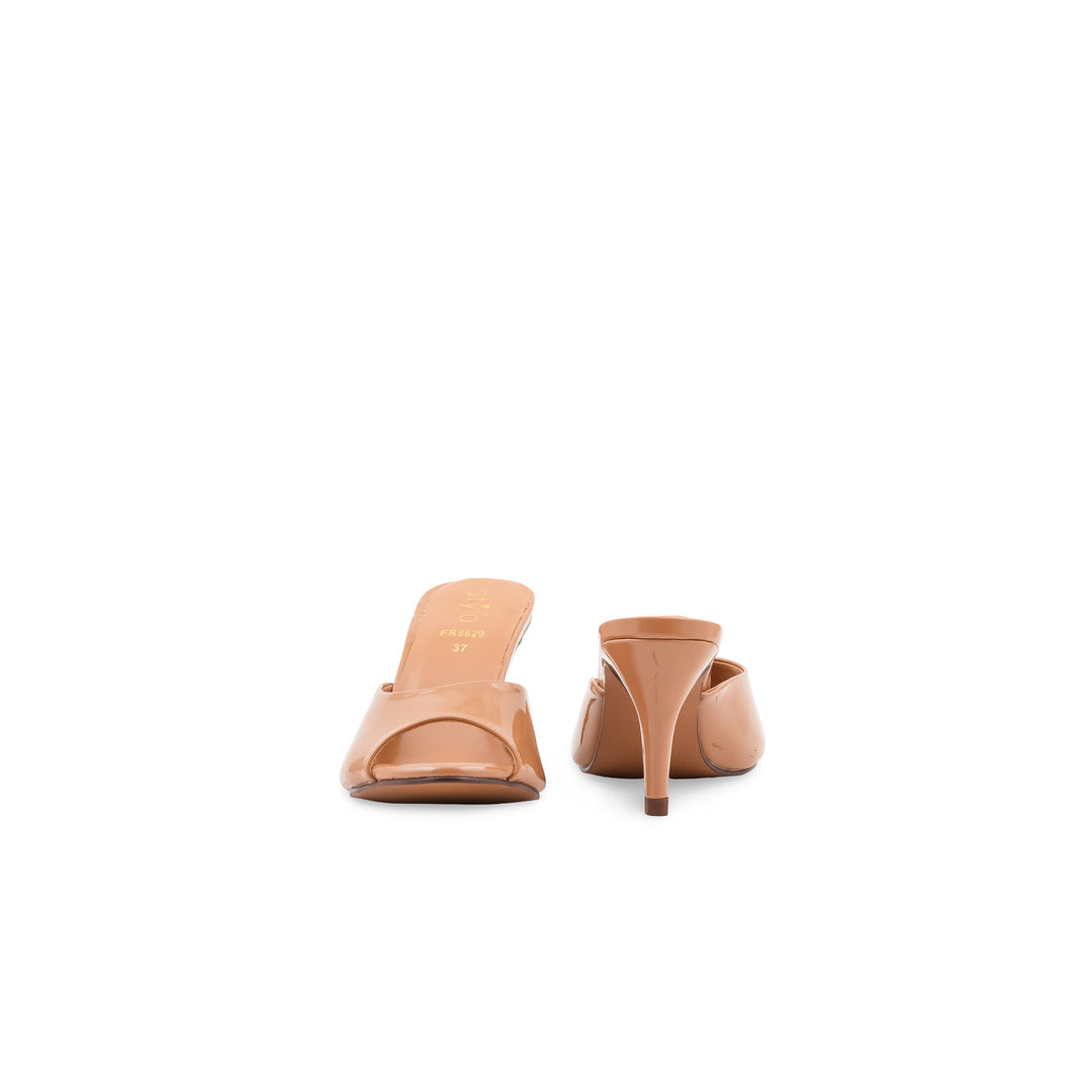Beige Formal Slipper For Women FR8629