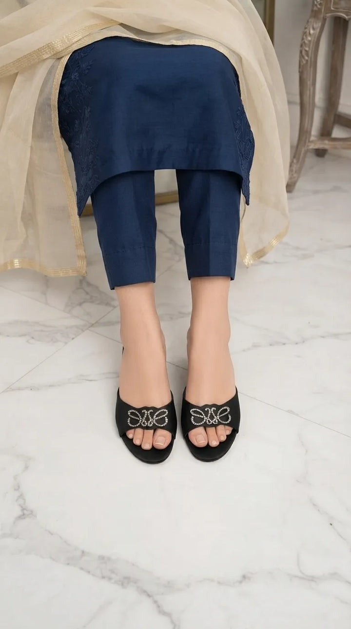 Black Formal Slipper For Women FR8723