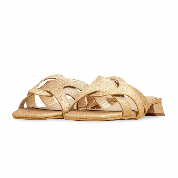 Golden Formal Slipper For Women FRS003