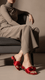 Red Formal Slipper For Women FRS004