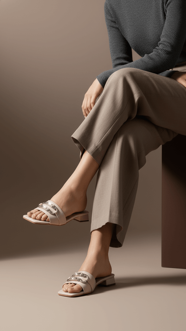 Tan Formal Women Slipper FRS005