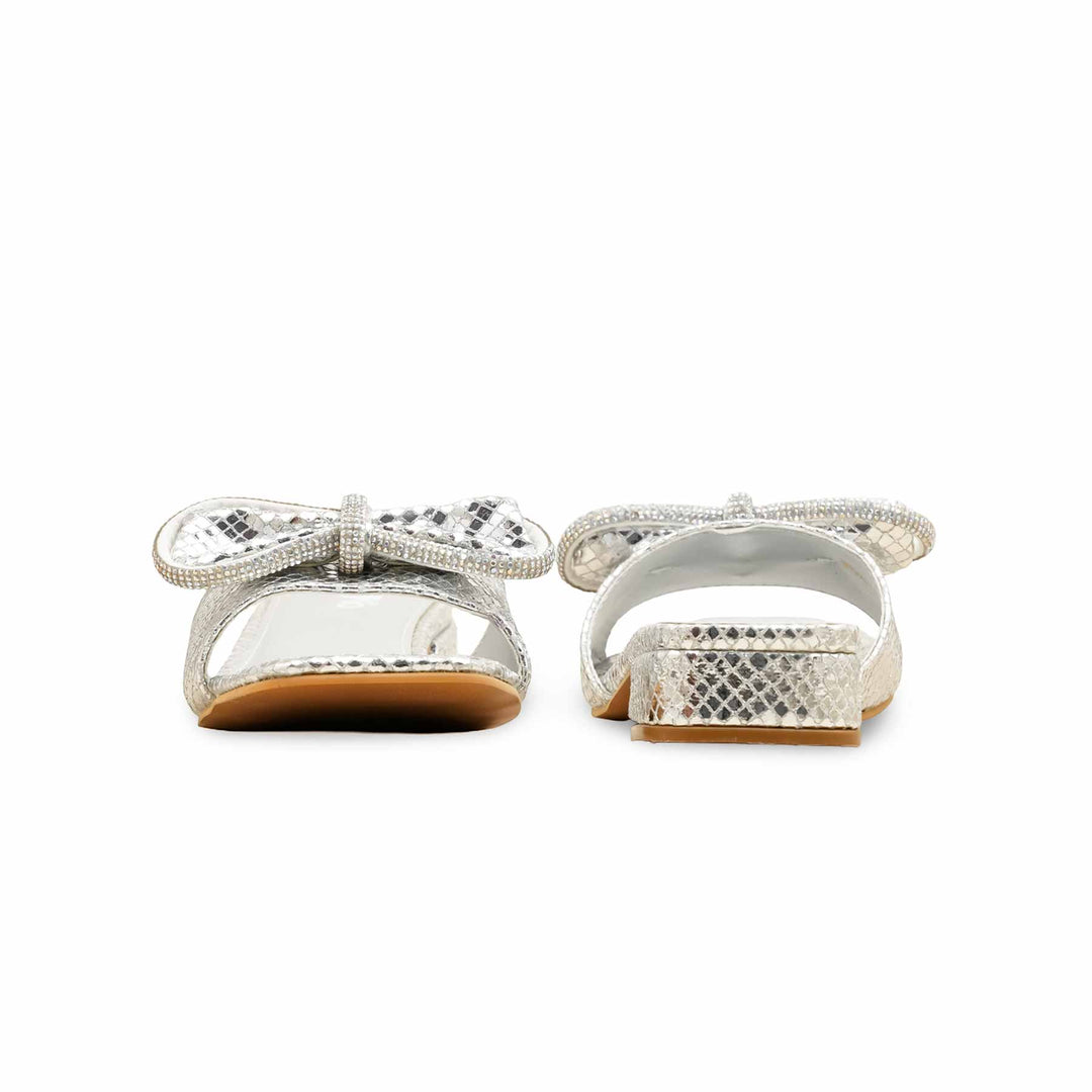 Silver Formal Slipper For Women FRS006