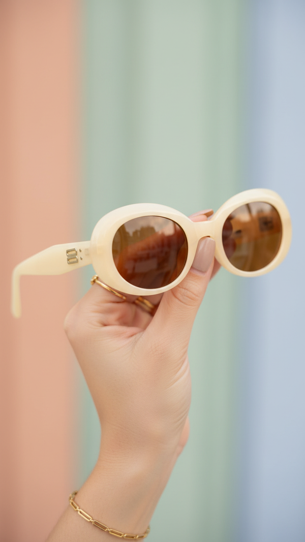 Cream Ladies Sunglasses G40026