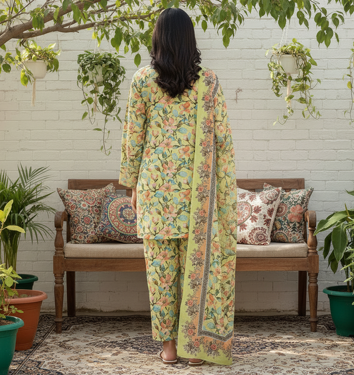 3PC Unstitched Printed Suit US5533