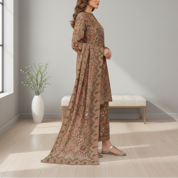 3PC Unstitched Printed Suit US5532