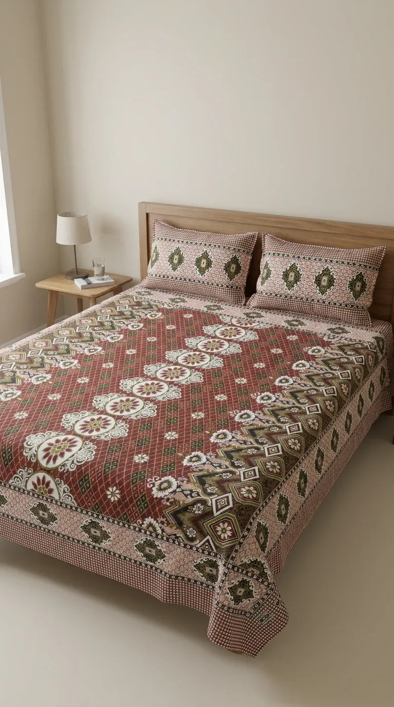 Double Bed Bedsheet HT100605