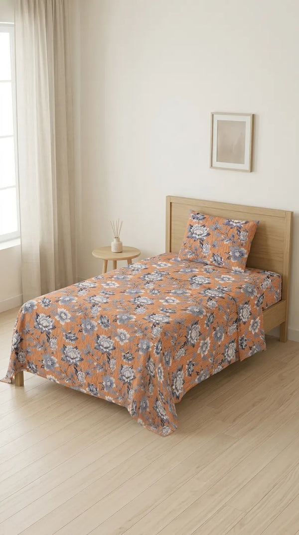 Stylo Single Bed Sheet Mustard HT109006