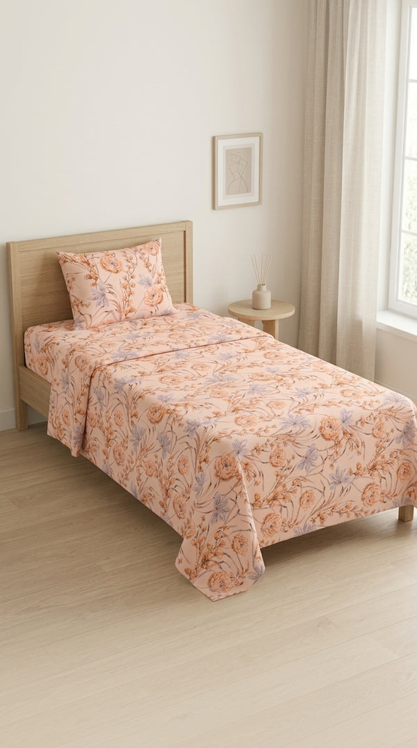 Crystal Cotton Single Bed Sheet HT109302