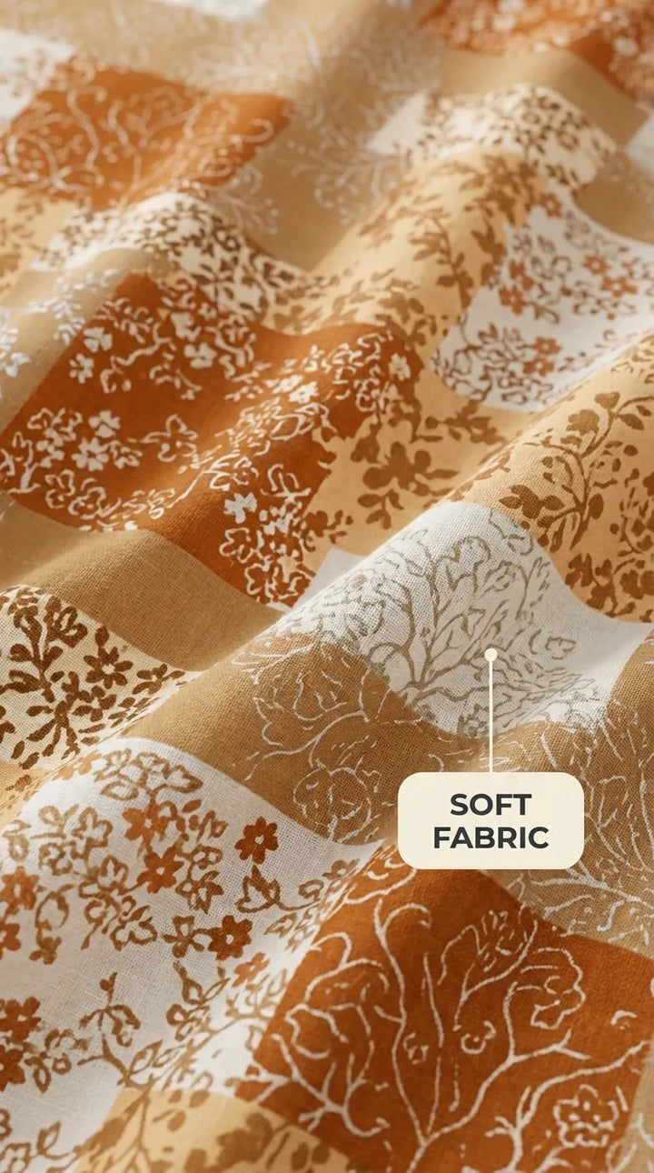 Stylo Single Bed Sheet Brown HT109502