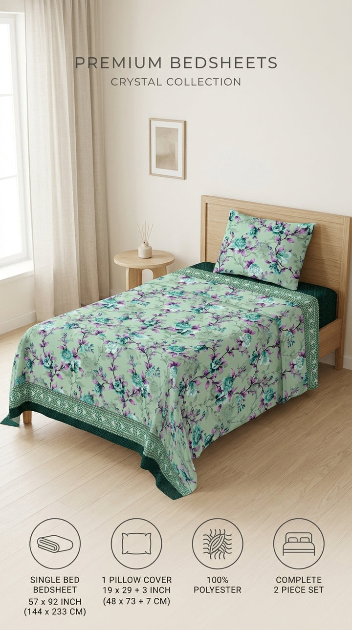 Crystal Cotton Double Bed Sheet HT110807