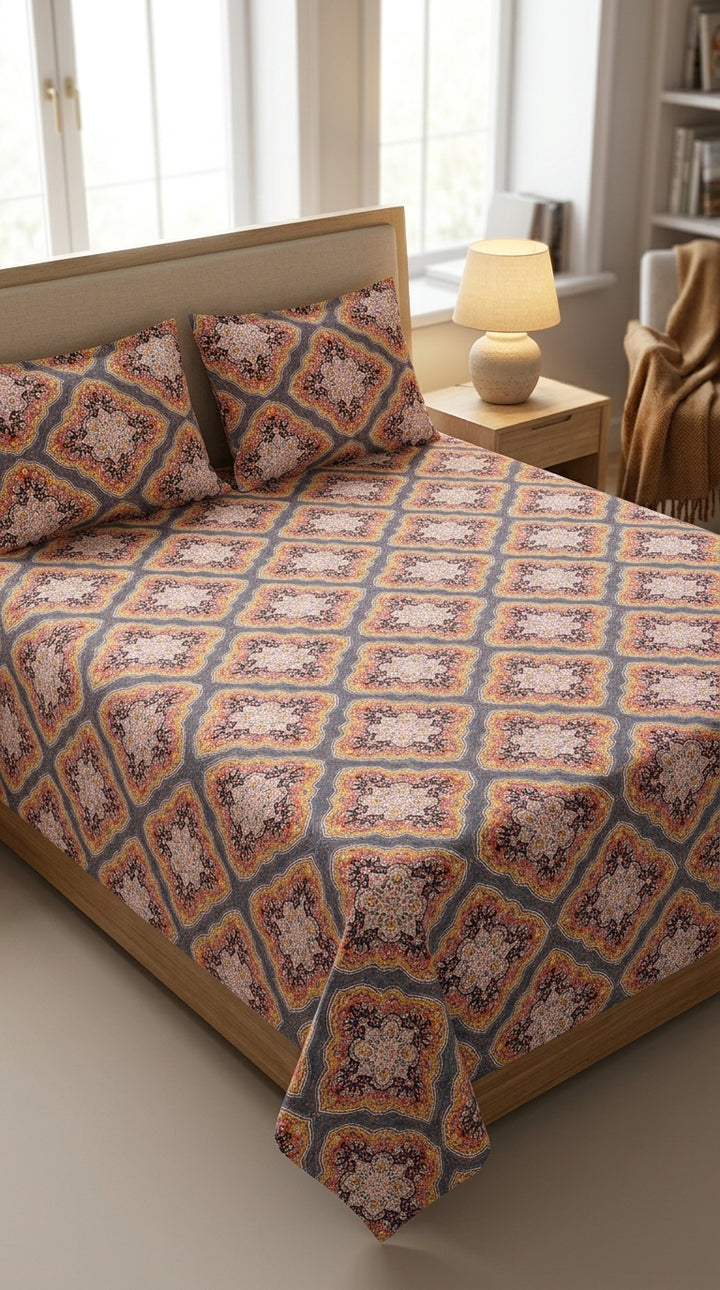 Crystal Cotton Double Bed Sheet HT110807