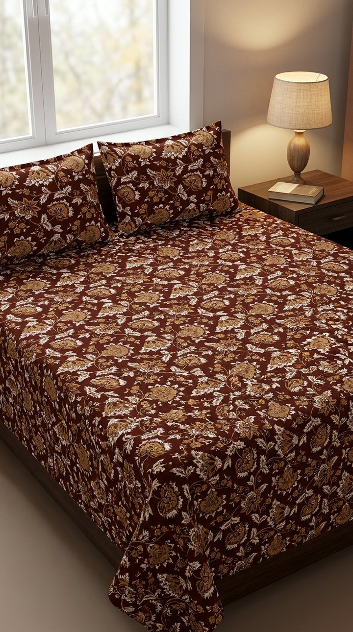 Crystal Cotton Double Bed Sheet HT111302