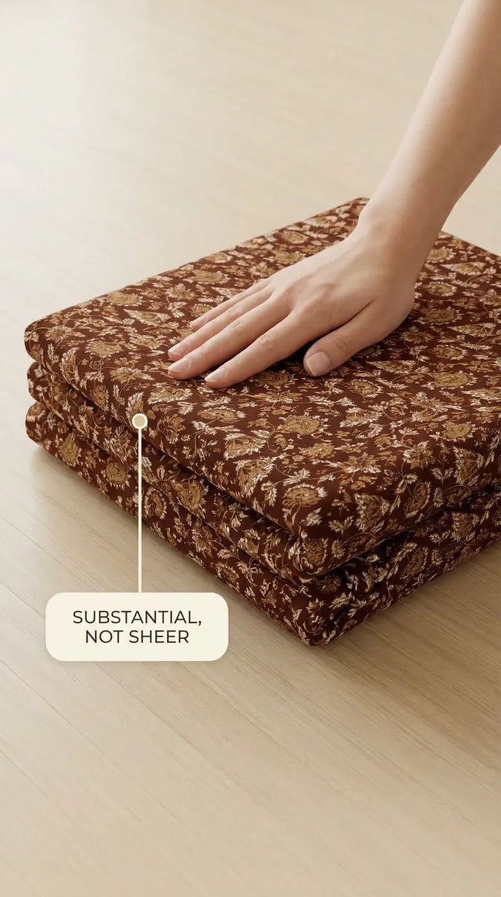 Stylo Double Bed Sheet Brown HT111302
