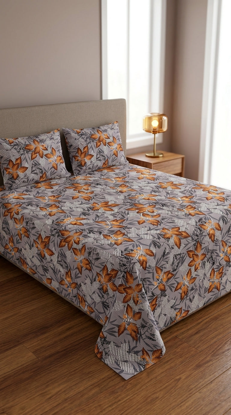 Crystal Cotton Double Bed Sheet HT110807