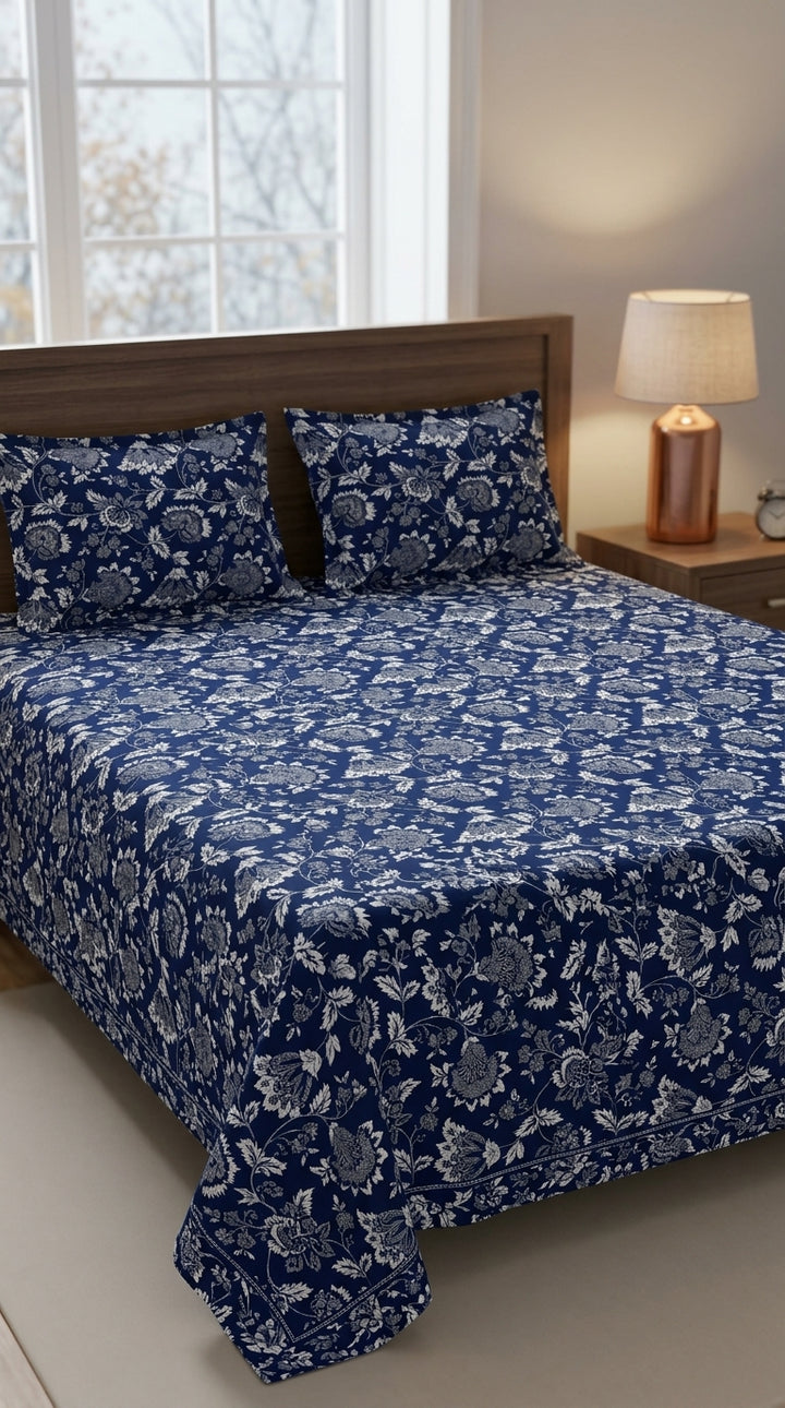 Crystal Cotton Double Bed Sheet HT110807