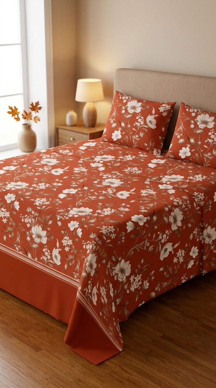 Crystal Cotton Double Bed Sheet HT110807