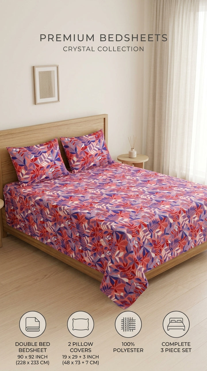 Crystal Cotton Double Bed Sheet HT110807