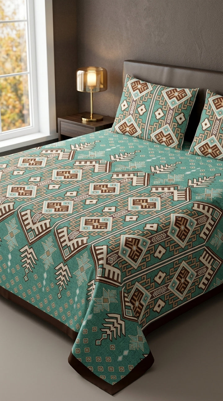 Crystal Cotton Double Bed Sheet HT110807