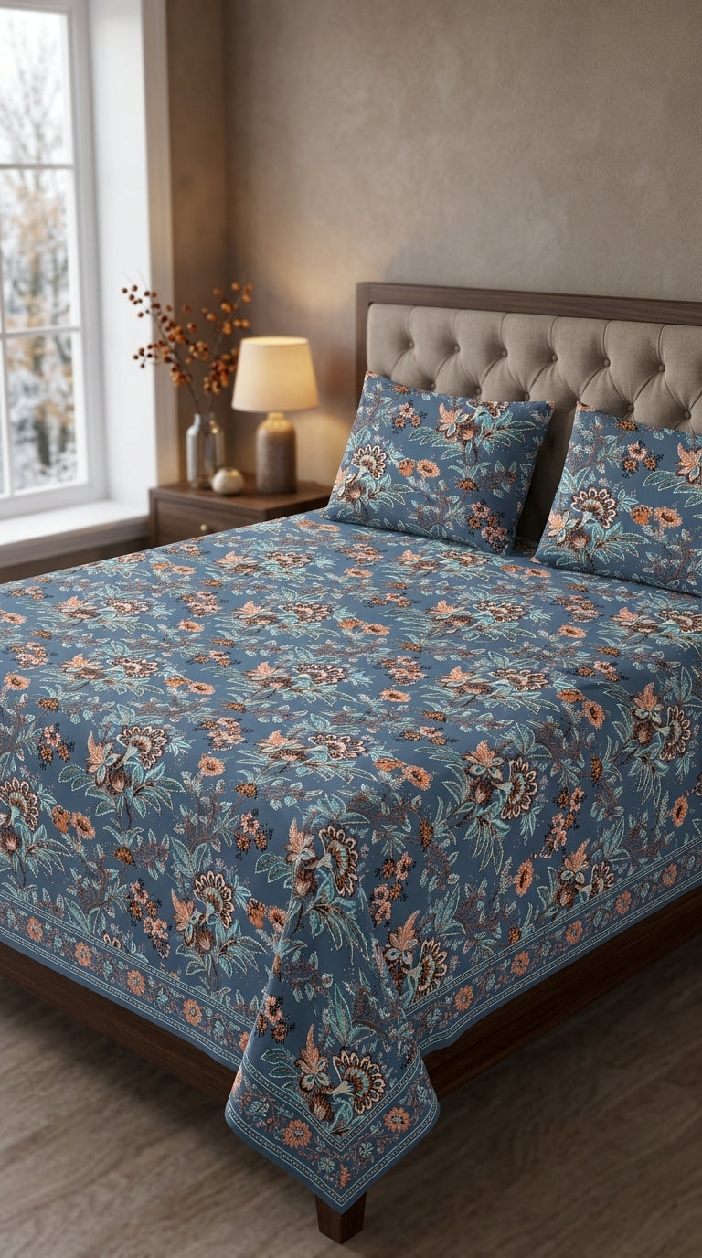 Crystal Cotton Double Bed Sheet HT110807
