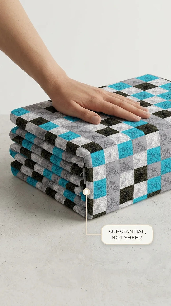 Stylo Double Bed Sheet Blue HT113312