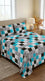 Stylo Double Bed Sheet Blue HT113312