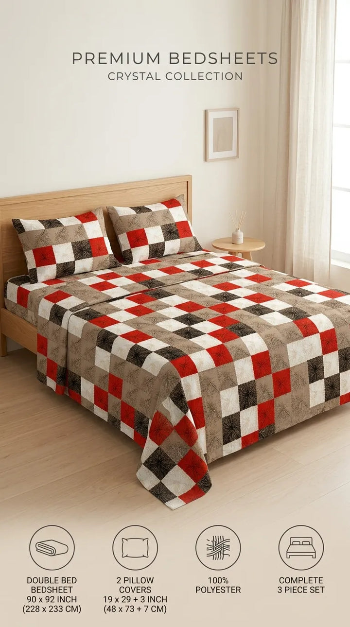 Stylo Double Bed Sheet Multy HT113710