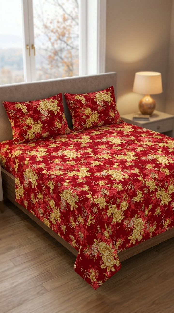 Crystal Cotton Double Bed Sheet HT110807