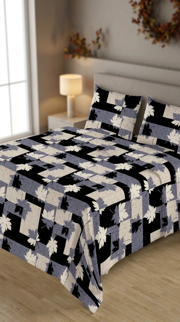 Stylo Double Bed Sheet Grey HT113907