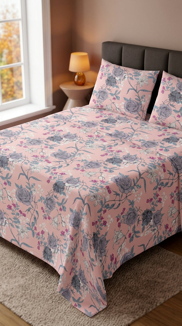 Crystal Cotton Double Bed Sheet HT114466