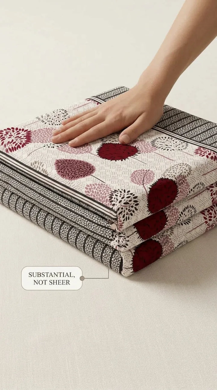 Stylo Double Bed Sheet Red HT114613