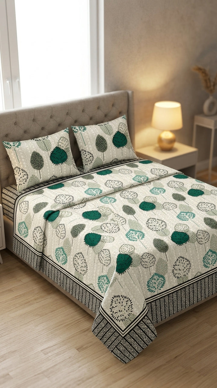 Crystal Cotton Double Bed Sheet HT110807