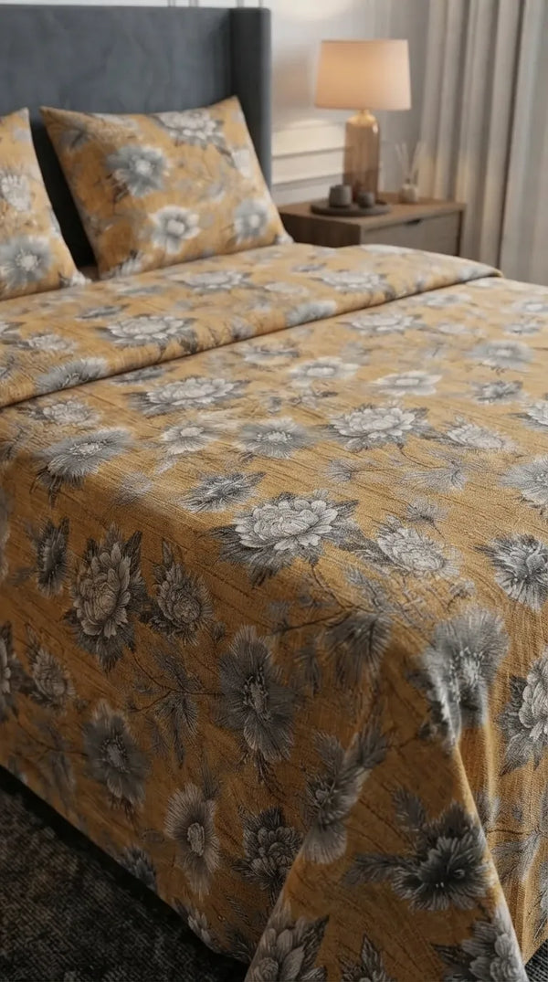 Stylo King Bed Sheet Brown HT115002