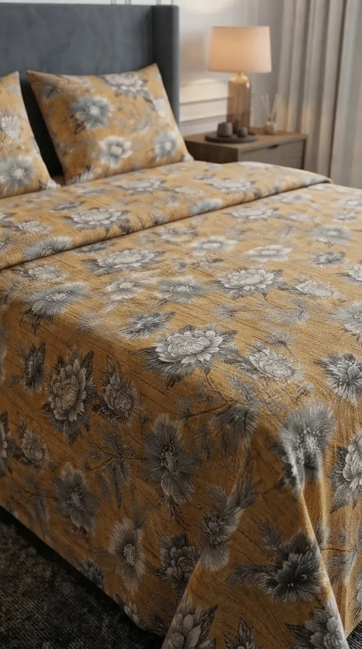 Stylo King Bed Sheet Brown HT115002