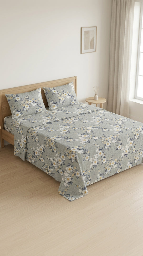 Crystal Cotton King Bed Sheet HT115107