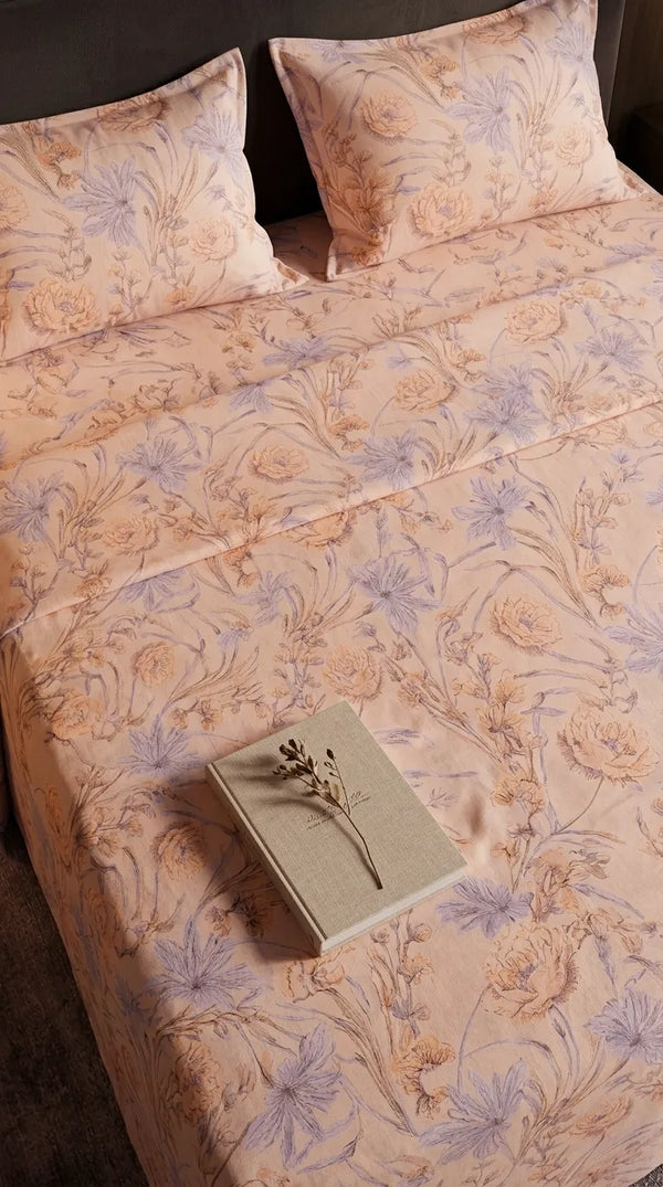 Stylo King Bed Sheet Brown HT115302
