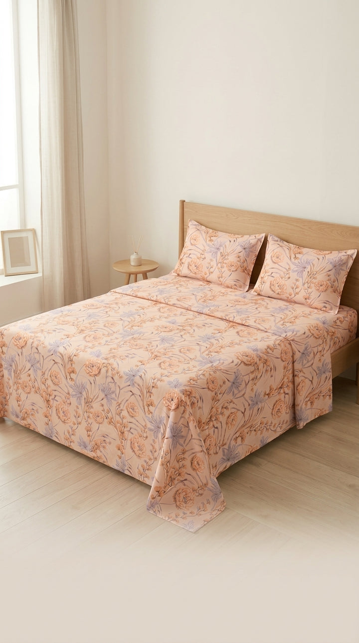 Crystal Cotton Double Bed Sheet HT110807