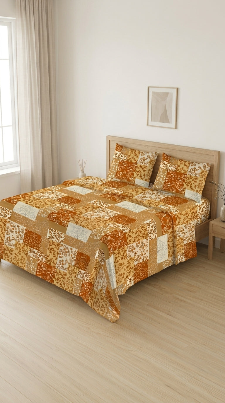 Crystal Cotton Double Bed Sheet HT110807