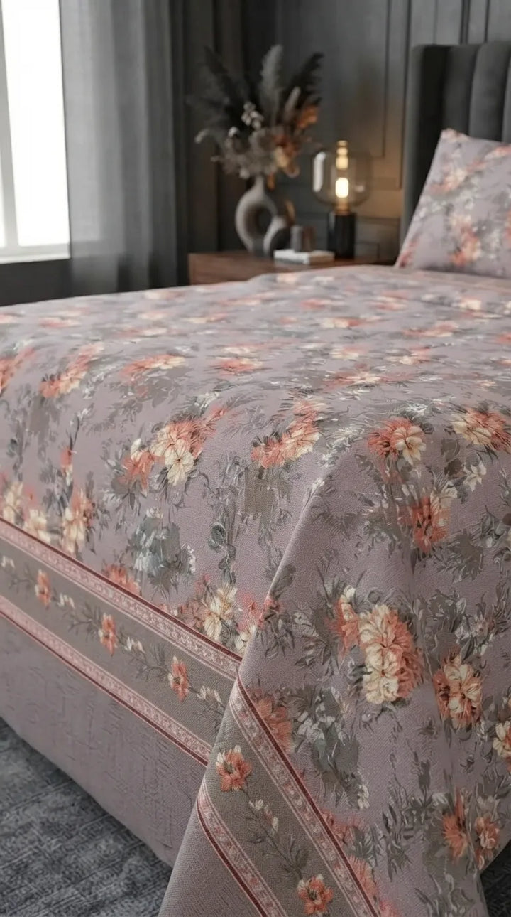 Stylo King Bed Sheet Grey HT115507