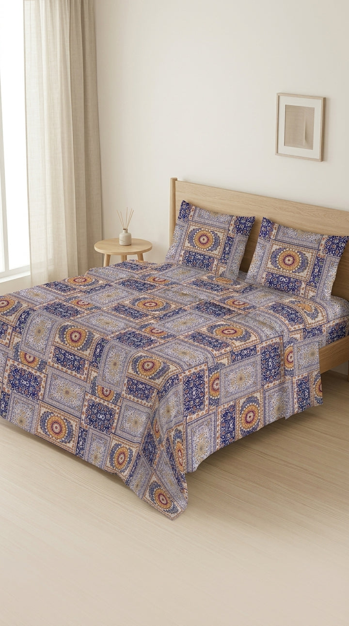 Crystal Cotton Double Bed Sheet HT110807