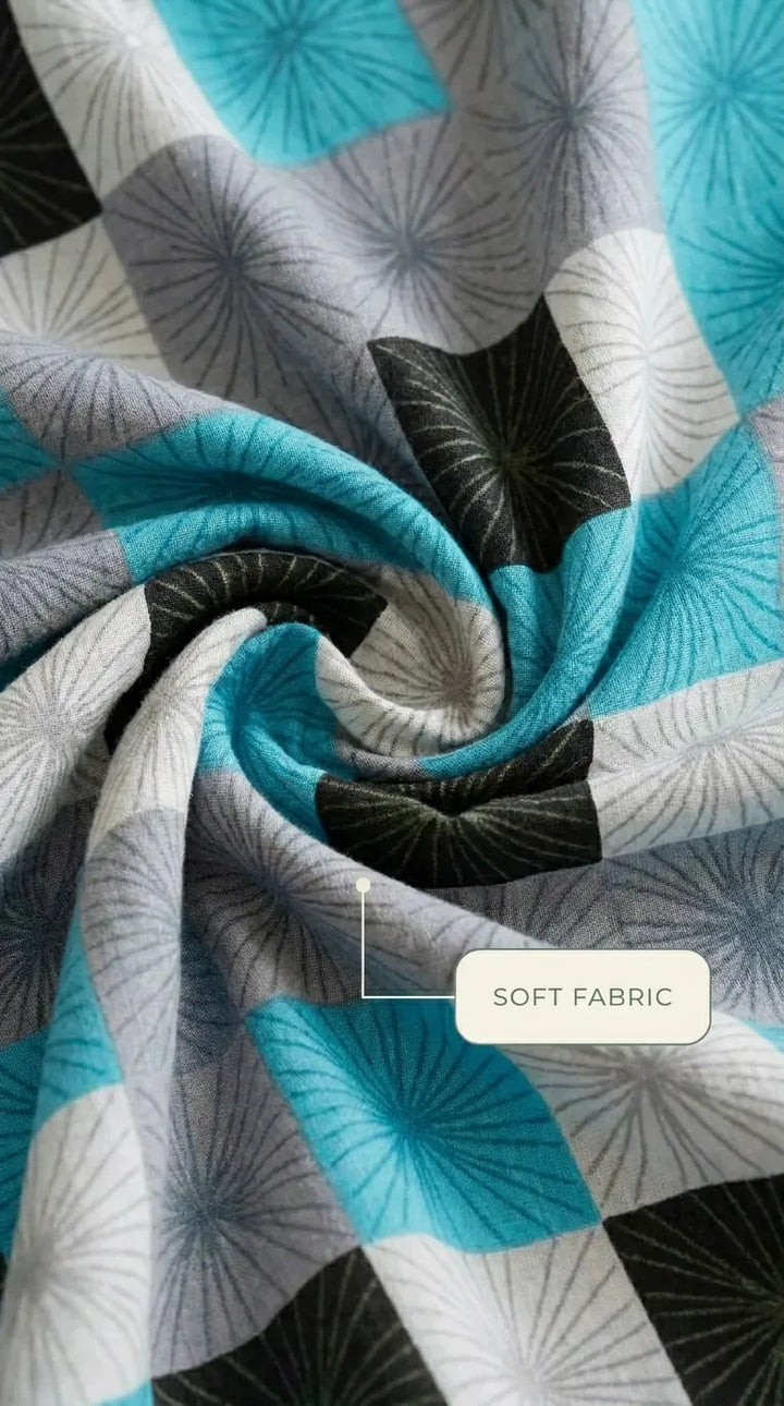 Stylo King Bed Sheet Ferozy HT116017