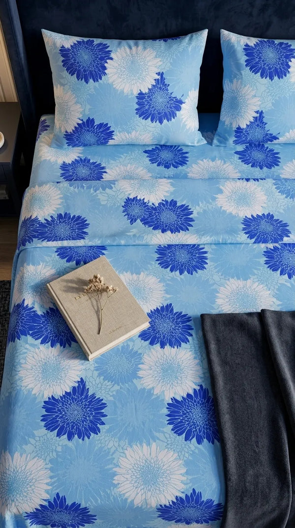 Stylo King Bed Sheet Sky Blue HT116290