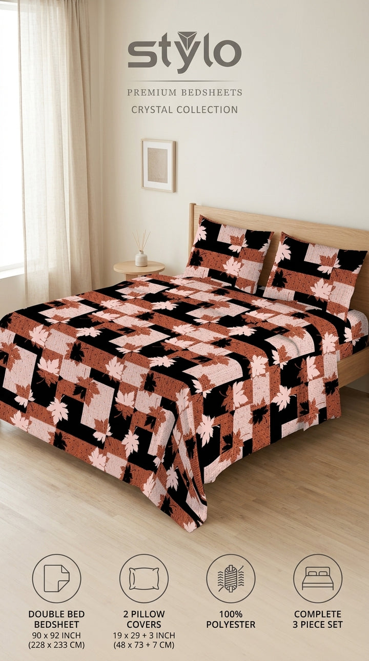 Crystal Cotton Double Bed Sheet HT110807