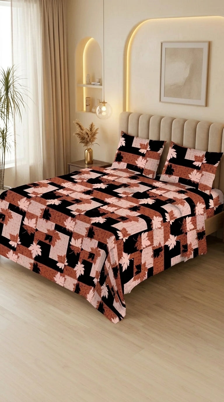 Stylo King Bed Sheet Brown HT116302